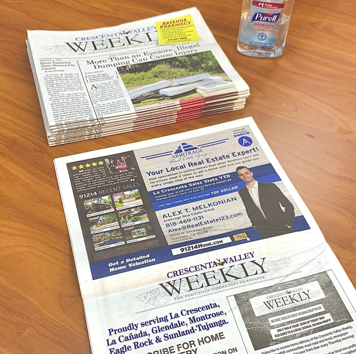 Direct mail and newspaper advertising for ATM Real Estate